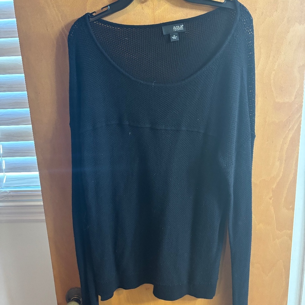 Black knit sweater